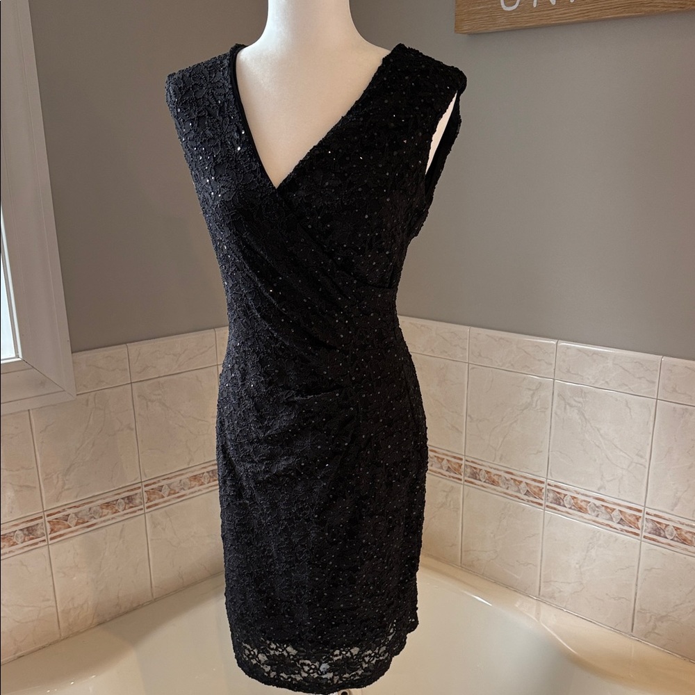 Elegant Black Lace Dress